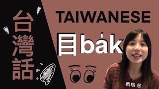 對著鏡子裡的自己說台語｜學台語 ●目●｜單字一把抓