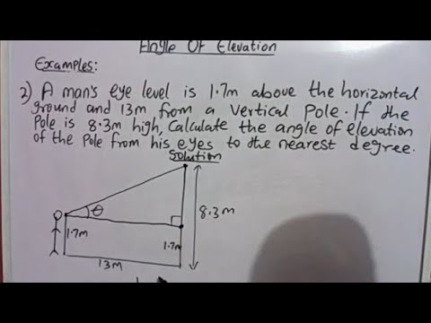 ANGLE OF ELEVATION