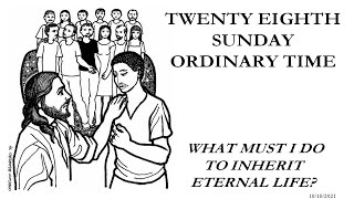 Mass 10/10/2021, 28th Ordinary, Yr B, SJE