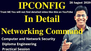 IPCONFIG| Practical |In Detail | GTU |Computer and Network Security | Diploma Engineering