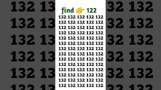 find the odd number 👉 122