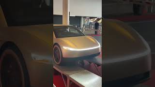 #tesla #cybercab being loaded into the Peterson Automotive Museum 🚕🚕🚕#elonmusk #maga