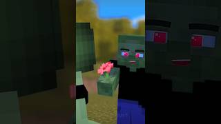 zombie boy perpose zombie girl in Minecraft Animation #shorts #viral