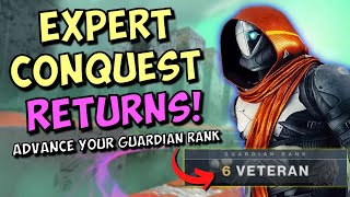 ✅Expert Conquest Is Back | Advance Your Guardian Rank Now | Destiny 2