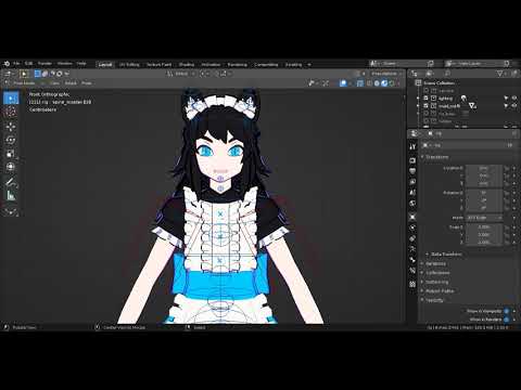 Commission OC Emily model rig test