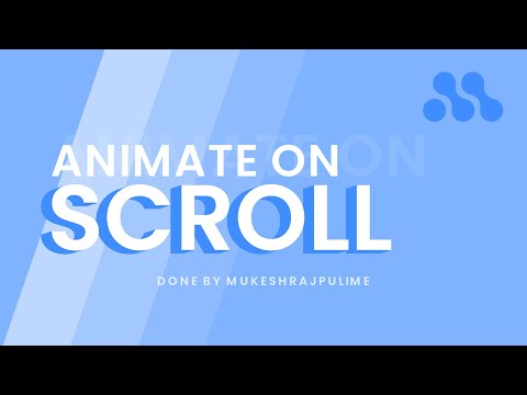 Animate On Scroll || Done By MukeshRajPulime || #happyramadan #cssanimations #animateonscroll