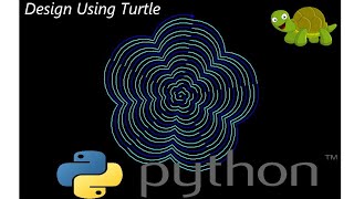Awesome python 🪱 turtle 🐢 pattern  source code in description #shorts #youtube
