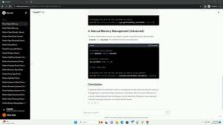 python clear memory of variable