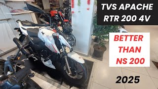 New TVS Apache rtr 200 4v 2025 review | Best 200cc naked sports bike @shreeanshkapoor04