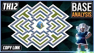 THE Best TH12 HYBRID / TROPHY Base 2025!! COC TownHall 12 (TH12) Trophy Base Design – Clash of Clans