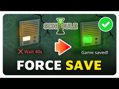 How To Force Save in Schedule 1 (Quick Guide)