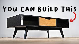 The Best Beginner Woodworking Project [Modern Coffee Table Build]