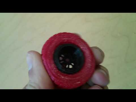 3D printed rim and tyre.
