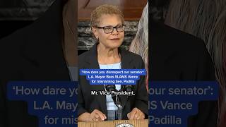 'How dare you disrespect our senator': L.A. Mayor Bass SLAMS Vance for misnaming Sen. Padilla