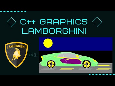#Shorts Develop Lamborghini car in C++ Graphics | C++ Graphics know code tech