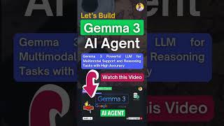 Gemma 3 LLM is Here | Build Local AI Agents with Agno  #genai #llm #shorts #machinelearning