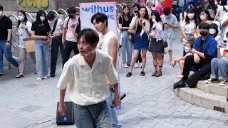 SATURDAY. NEW KPOP GROUP: WITHUS. BEAUTIFUL CAPTIVATING HONGDAE BUSKING. WITH GOOD MANNERS.