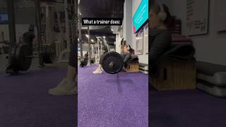 What a trainer does #gym #fitness #gymmotivation #fitnessmotivation #onlinecoaching #workout