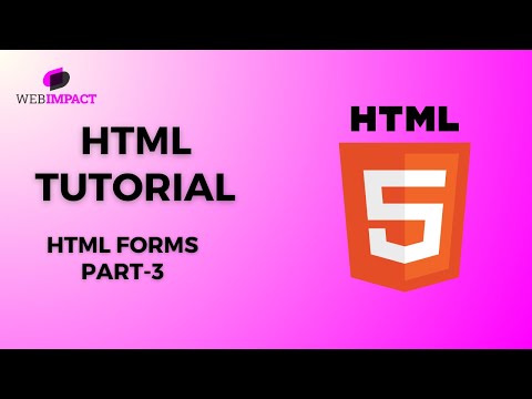 HTML Tutorial : HTML Forms Part 3 #html #coding