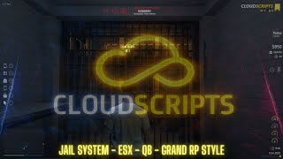 FIVEM JAIL SYSTEM MENU UPDATE - ESX - QB - GRAND RP STYLE - CLOUDSCRIPTS