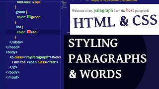 How to Resize Paragraphs & Words in CSS