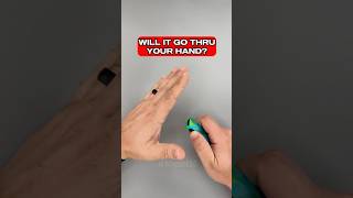 Will An OTF Knife Go Thru Your Hand?! #switchblade #otf #knife #blades #shorts