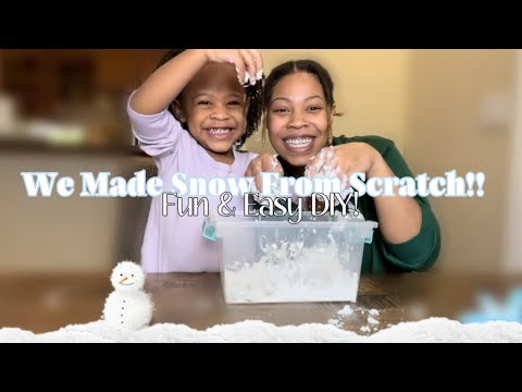 We Made Snow From Scratch!! ☃️❄️