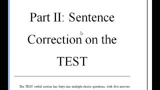 GMAT Verbal: Sentence Correction on the GMAT Part 2