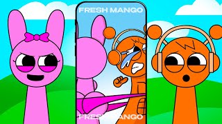 Sprunki Incredibox OREN and PINKI react to SUS TikToks / Themselves / Memes - 7