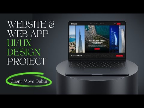Website and web App UI/UX Design project for Move Dubai | Website UI/UX design project | Portfolio 1