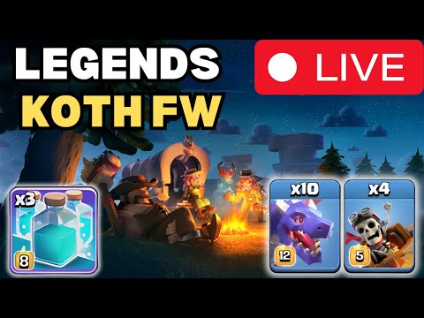 Legends, KOTH and  Friendly wars! Let's GOOOOO #coclive #live #giftedbysupercell