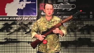 Airsoft GI - ICS M1 Garand Full Metal / Real Wood AEG Airsoft Gun