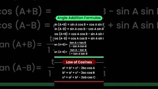 #angle addition formula # laws of cosine#trigonometry #Trignometry formulas#trignometryclass10