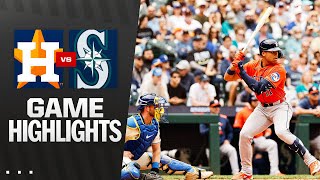 애스트로스 vs. 매리너스 경기 하이라이트 (2025년 7월 20일) | MLB 하이라이트