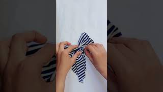 how to make bow clip at home || diy bow clip #shorts#shadma creations#diy#clip#craft
