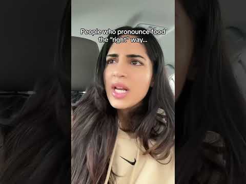 People who pronounce food the “right” way #accents #skit