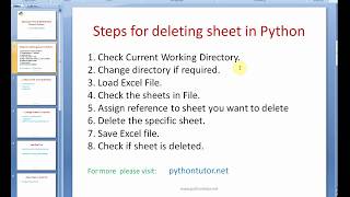 Python - delete a sheet in Excel file - openpyxl - pythontutor.net