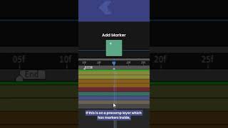 After Effects Timeline Shortcuts 13 - Add Marker | #aftereffects #aftereffectstutorial