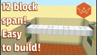 Minecraft Tutorial: How to build a working drawbridge 3x12 (PS 3/4 and Java Only)
