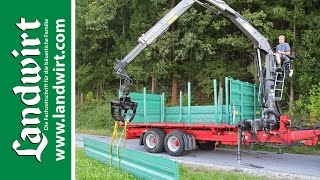 Farmtech TDK 1300F Kipper mit Kran | landwirt.com