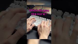 Clicky vs Clacky keyboards...  #keyboard #budgetkeyboard #mechanicalkeyboard #keycaps #thock #clack