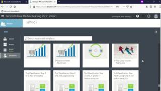 AzureML 1 - Explore AzureML interface