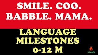 Language & Social Milestones NCLEX Review: 0–12M Pediatric Nursing Mnemonic