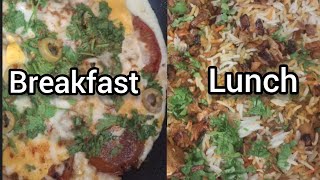 Breakfast and lunch 😋