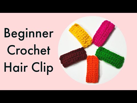 Beginner Crochet Hair Clip Step by Step | DIY | Art and Craft | M&P Bliss