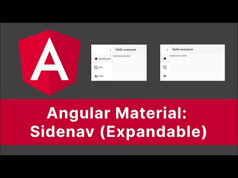 Angular Material: Sidenav (Expandable/Collapsable) 1/1