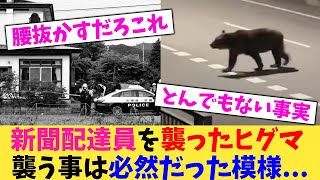 新聞配達員を襲ったヒグマ襲う事は必然だった模様...【2chまとめ】【2chスレ】【5chスレ】
