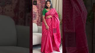 Machine Floral Embroidered Bhagalpuri Saree #trending #ahambotique #onlineshopping #saree #aham