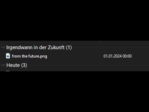 Fun little windows easter egg (files from the future)