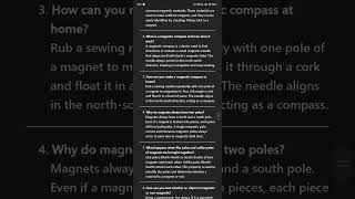 NCERT CLASS 6 SCIENCE EXPLORING MAGNETS SHORT QUESTIONS AND ANSWERS #ncert #class6 #science